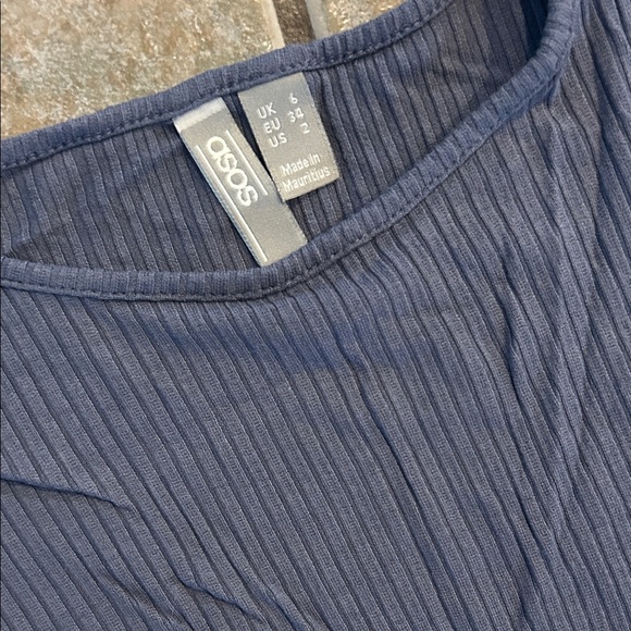 ASOS Navy Ribbed Knit Tops set - Picture 2 of 3